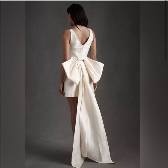 Nwt Anthropologie BHLDN Sachin + Babi Archie Mini Wedding Dress in Ivory - Picture 7 of 16